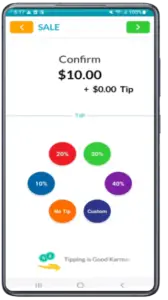 ADD A TIP TO A SALE