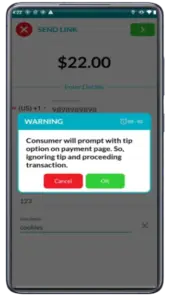 SEND PAYMENT LINK TO CUSTOMER'S PHONE